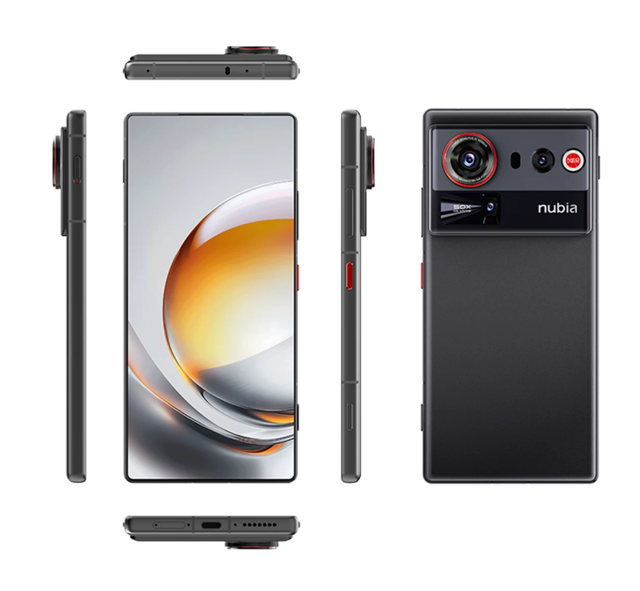 Nubia Z80 Ultra Full Screen Smartphone 144Hz Starry Night Edition 64MP Snapdragon 8 Elite Gen5 5G-Smartphone with Global ROM New