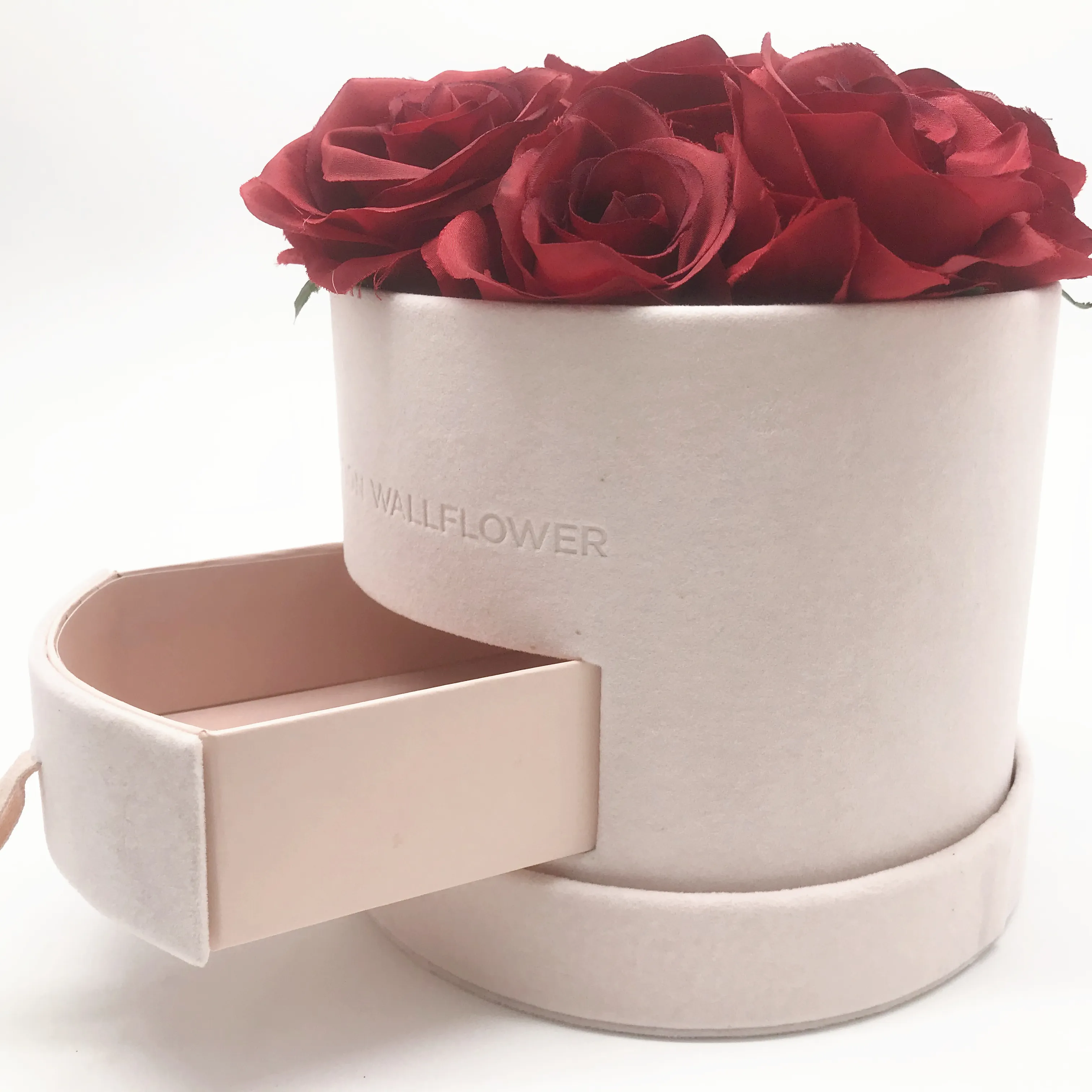 20% Korting Promotie! Nemen Deel Gift Chocolade Bloem Box Met Lade Voor Bewaard Rose Verpakking In Groep Kopen!! Ronde Fluwelen