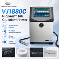 Imprimante à jet d'encre continu (CIJ) IPS-VJ1880C 334m/min à encre pigmentée, imprimante de codes à contraste élevé pour PP, PVC, plastique, bouchons et tuyaux