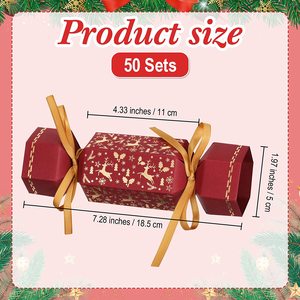 Flat Pack DIY <strong>Custom</strong> Luxury Christmas <strong>Cracker</strong> With Small Gifts Promotional Party Supplies - Product Image 5