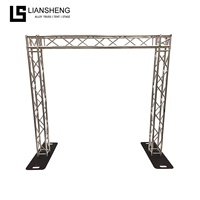 Altavoz de matriz de línea de alta calidad, armazón de aluminio, torre de escenario, armazón de espiga con Base