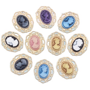 Pendentifs mixtes en alliage d'<span class=keywords><strong>or</strong></span> pour femme, classique, bricolage - Product Image 1