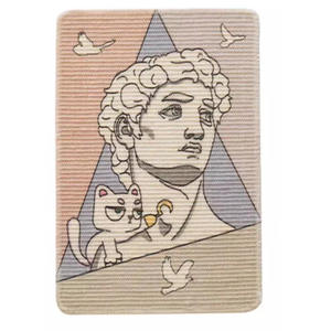 Tapis à gratter pour <span class=keywords><strong>chat</strong></span> en sisal naturel à motif personnalisé Grattoirs muraux pour chats Affûtage des griffes - Product Image 5