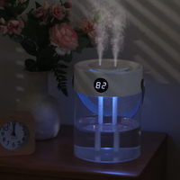 Réservoir d'eau 3L grande capacité umidificador USB LED display machine de parfum diffuseur d'huiles essentielles pour humidificateur d'aromathérapie