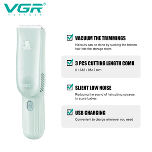 Tagliacapelli professionale VGR V-155 a bassa rumorosità con lame in ceramica per bambini - Product Image 5