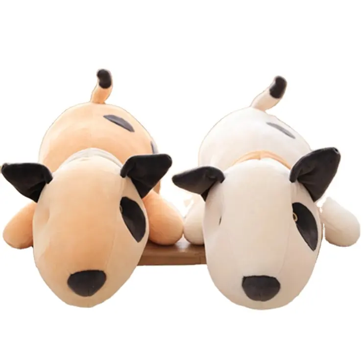 Giù il cotone morbido bulldog cuddle cuscino di alta stretch super soft bull terrier peluche giocattolo bambola