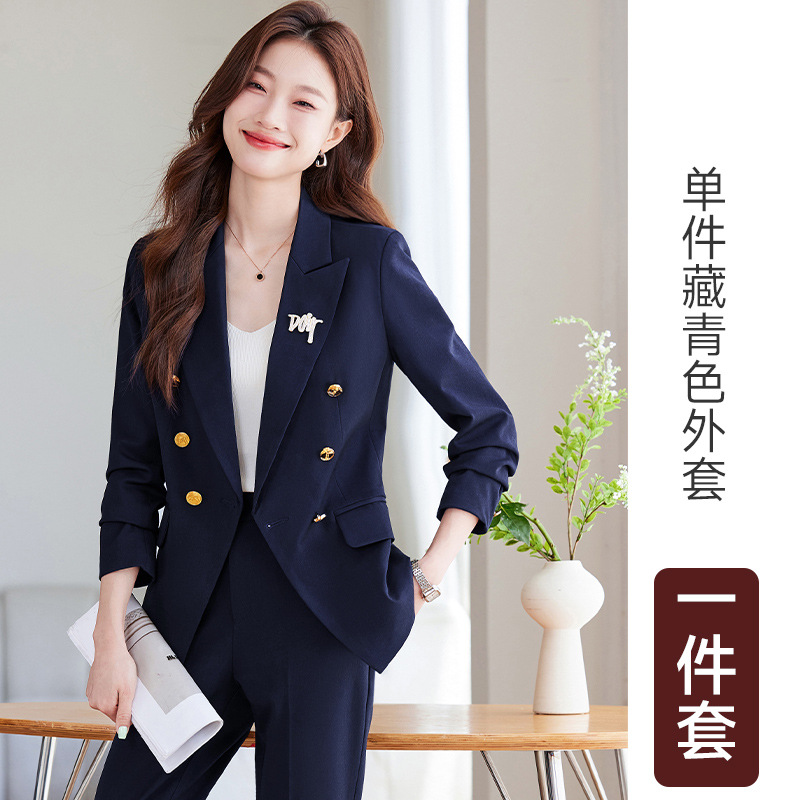 Navy blue suit