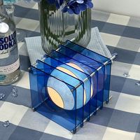 Lampe de bureau moderne 3D LED en acrylique blanc chaud rechargeable, veilleuse pour chambre à coucher