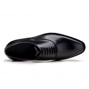 Nuevos Zapatos de Cuero Genuino para Hombre, Estilo Ejecutivo, Sencillos y Lisos, con Punta Cuadrada y Cordones Cómodos, para Oficina y Traje de Uniforme - Product Image 6