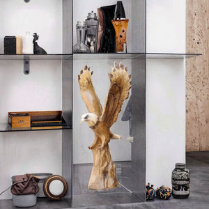 Statue d'aigle de mode artisanale peinte à la main, figurine en résine d'art avec forme irrégulière pour la décoration de la maison et du jardin, cadeaux de vacances - Product Image 3