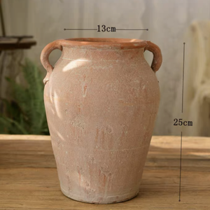 Antiek Design Interieurdecoratie Keramische Bloemenvaas <span class=keywords><strong>Terracotta</strong></span> Klei Vazen Voor Woondecoratie