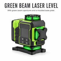 Niveau laser autonivelant vert de qualité industrielle, portable, portée 20m, pour la mesure et le traçage de murs et de sols en construction