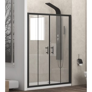 Kamalu KFN6000 Nicchia Doccia Scorrevole Doppia Anticalcare con Telaio Nero 210cm per Box Doccia Scorrevole - Product Image 2