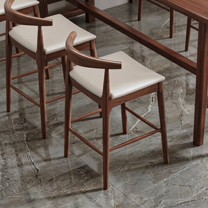 Chaise de salon moderne en bois, dossier solide, design ergonomique, style scandinave, mobilier pour la maison - Product Image 1