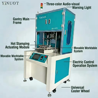 Nouvelle machine de marquage à chaud automatique YiNUOT en aluminium, haute précision, pression de 400 kg, vitesse de 1000 pièces/h, marquage incurvé, 220V 1