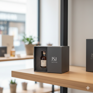 Boîte rigide en papier texturé <span class=keywords><strong>de</strong></span> luxe pour le rangement et la présentation <span class=keywords><strong>de</strong></span> bouteilles <span class=keywords><strong>de</strong></span> <span class=keywords><strong>cognac</strong></span>, avec doublure intérieure en tissu satiné - Product Image 3