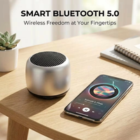 Altavoz Portátil Mini de Aleación Metálica de Fábrica, Emparejamiento Estéreo TWS, 6 Colores Opcionales, Logotipo Personalizado, Regalo Promocional
