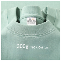 T-Shirt in Cotone 100% Pesante 300GSM all'Ingrosso |   T-shirt in maglia oversize con stampa digitale e logo personalizzato, spalle scese