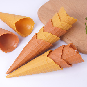 Modèle de cornet de crème glacée simulé à faire soi-même, accessoires pour cornets de crème glacée simulés, coque de cornet de crème glacée inclinée - Product Image 4