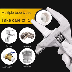 Kit de reparación de plomería para baño, llave ajustable que incluye llave abierta grande para uso en baño - Product Image 5