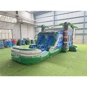 Combo gonflable de maison de rebond de glissière gonflable de palmier pour des enfants - Product Image 4