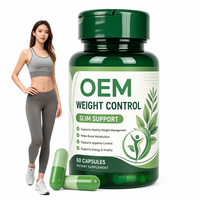 Capsules amincissantes pour adultes OEM, 60 pièces, complément alimentaire, stimule le métabolisme, contrôle de l'appétit, ODM, étiquette privée