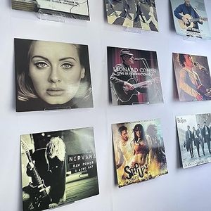 Support <span class=keywords><strong>mural</strong></span> pour étagère à disques en vinyle, étagère à disques en vinyle, étagères à disques affichent l'écoute quotidienne et décorent votre bureau ou votre maison - Product Image 2