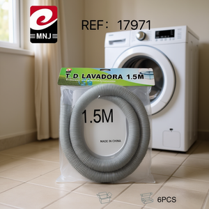T.D. Tubo di scarico da 1,5 m per lavatrice, prodotto in Cina, 6 pezzi - Product Image 3