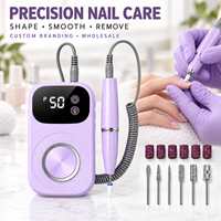 Perceuse à ongles sans fil rechargeable personnalisée pour ongles en acrylique, pédicure, manucure, vente en gros
