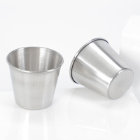 Gobelet à liqueur en acier inoxydable personnalisé de 1,5 oz pour les sauces et les spiritueux