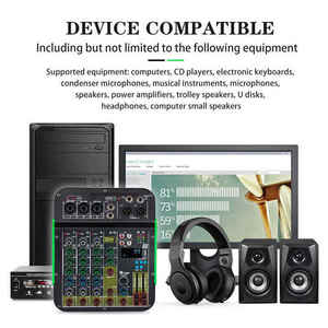 Cooyinka เครื่องผสมอินเตอร์เฟซเสียง<span class=keywords><strong>5</strong></span>ช่อง PC พร้อมการบันทึกการเชื่อมต่อไร้สาย - Product Image 6