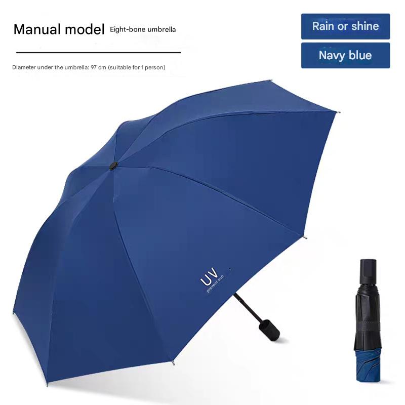 Crème solaire UV bleu marine manuelle à 8 os avec colle noire