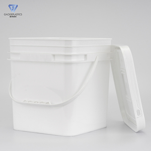 10L Heavy Duty vuông Xô Nhựa với nắp cấp thực phẩm <span class=keywords><strong>container</strong></span> cho công nghiệp chất lỏng & bao bì thực phẩm - Product Image 3