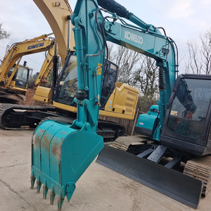 Mini excavatrice Kobelco Sk75 7 tonnes de garantie d'un an pelle sur chenilles d'occasion de haute qualité moteur moteur pompe engrenage bon état - Product Image 5
