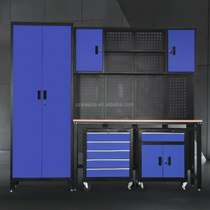 Armoire de <span class=keywords><strong>garage</strong></span> modulaire, armoires à outils, armoire de rangement en acier robuste, poste de travail de <span class=keywords><strong>garage</strong></span>, combinaison d'établi et de coffre à outils - Product Image 6