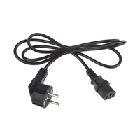 Europäisches Standard-C5-Stromkabel mit Dreipol-EU-Stecker und IEC 320 Kleeblatt-Steckdose für Laptop- und Projektor-Nutzung