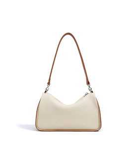 Luxury Summer Round Boston Handbag <b>Pink</b> Genuine Leather Cowhide Soft Fashionable Zipper Closure Candy Shoulder Bag for Women - Product Image 3