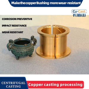 บูชแบบแยกทำจากทองแดงแผ่นทองแดง C90700อุปกรณ์เสริมสำหรับสะพานเครนบูชตลับลูกปืนแบบไม่ต้องใช้น้ำมัน - Product Image 3