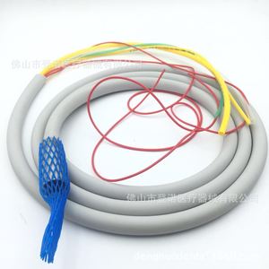Cable de fibra óptica para pieza de mano dental, tubo de silicona de 6 orificios, varios colores, para accesorios de sillón dental - Product Image 1