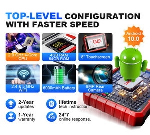 Ra mắt sản phẩm mới x431 ưu ưu tú điều khiển phương tiện chẩn đoán xe hỗ trợ 150 + Máy quét OBD thương hiệu xe hơi - Product Image 4