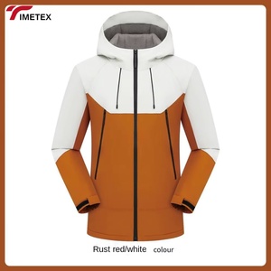TIMETEX-Chaqueta ajustada deportiva personalizada para exteriores, transpirable, suave, resistente al viento, con revestimiento impermeable, logotipo <span class=keywords><strong>de</strong></span> <span class=keywords><strong>invierno</strong></span> teñido liso - Product Image 4