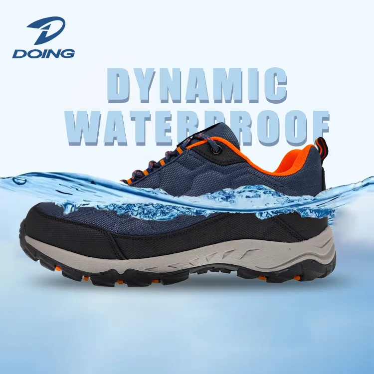 Custom Logo Dynamic Static Waterproof Men Women Trekking Hiking Sport Running Shoes Factory Protector Waterproof Outdoor Shoes