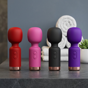 เครื่องนวดแบบแท่งขนาดเล็ก เครื่องสั่นซิลิโคน กันน้ำ ชาร์จ USB ได้ 10 ระดับความถี่ เครื่องนวดแบบสั่นเงียบ - Product Image 1