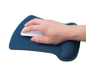 Benutzer definiertes ergonomisches Mauspad Schlankes Profil für kleine Schreibtische Gel unterstützung Schmerz linderung für Laptop-Benutzer, schmutz abweisendes Tuch - Product Image 4