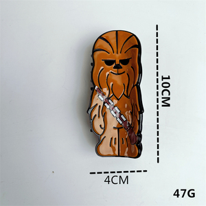 Pinces à cheveux en acrylique <span class=keywords><strong>Chewbacca</strong></span> de dessin animé, pinces à cheveux en plastique et métal, accessoires de mode pour femmes, vente en gros, pinces à cheveux personnalisées - Product Image 6
