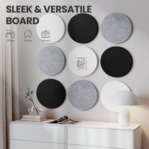 Les panneaux acoustiques circulaires en fibre de polyester nouvellement conçus sont utilisés dans les panneaux d'affichage et d'annonce intérieurs. - Product Image 4