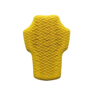 Hot sale soft flexible breathable yellow memory PU light weight removable motorcycle jacket inserts