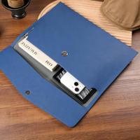 Carpeta de Archivos de Cuero PU con Iniciales Personalizadas YY, Portadocumentos A4 Personalizado, Estuche para Documentos Resistente, Organizador de Documentos de Viaje Simple