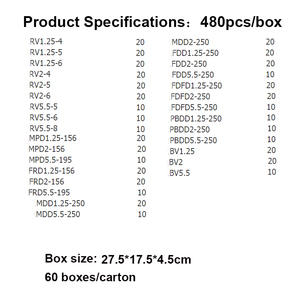 480PCS Insulated Wire Electrical <b>Connectors</b> - Butt, Ring, Spade, <b>Quick</b> Disconnect - Crimp Terminals <b>Connectors</b> Assortment Kit - Product Image 5