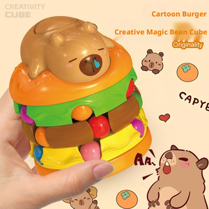 Juguete Giratorio Capybara Burger Cube Magic Bean, Spinner de Dedo con <span class=keywords><strong>Bola</strong></span> Giratoria - Herramienta Útil para Reducir el Estrés, Juguete Educativo para - Product Image 1